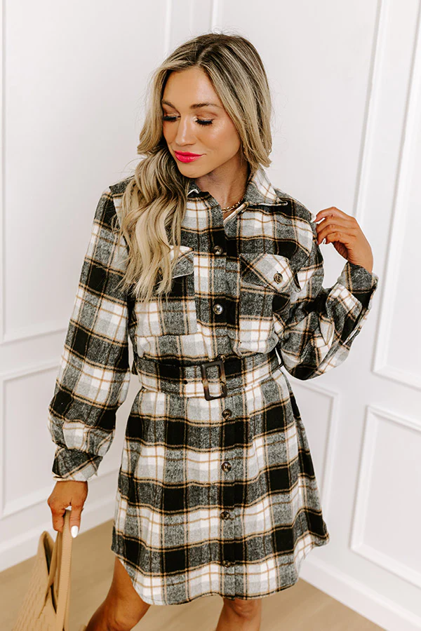 So Plaid You're Mine Flannel Dress - Image 2