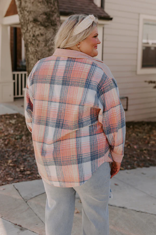 So Plaid You're Mine Jacket Curves - Image 7
