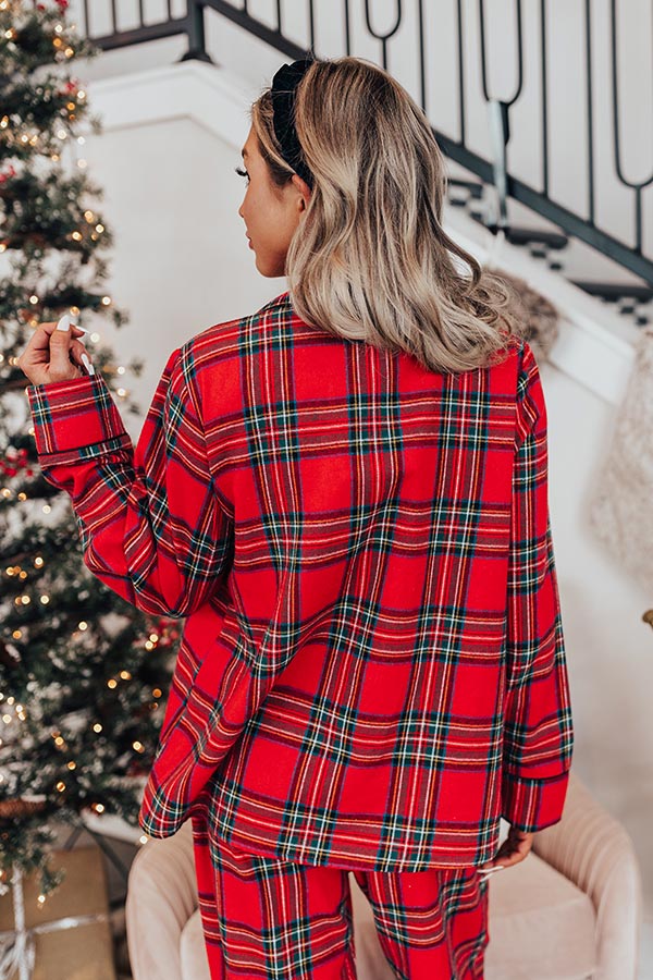 Soothing Siesta Flannel Pajama Top - Image 4