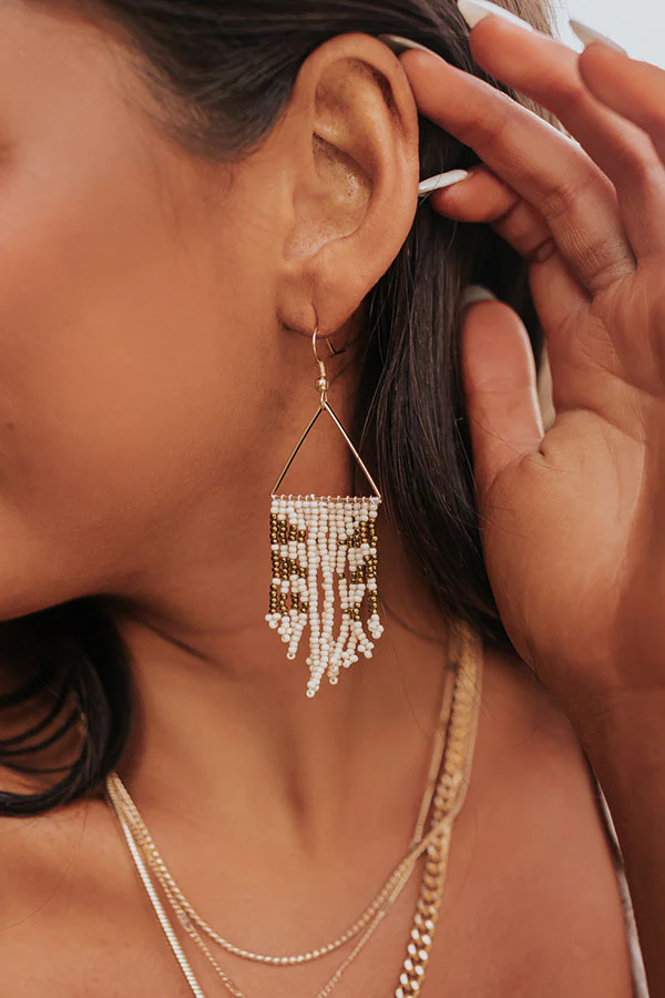 Soulful Love Beaded Earrings - Image 2