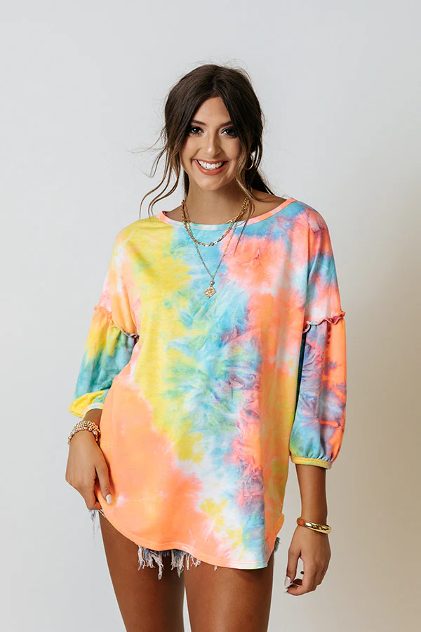 South Beach Party Tie Dye Top - Image 3