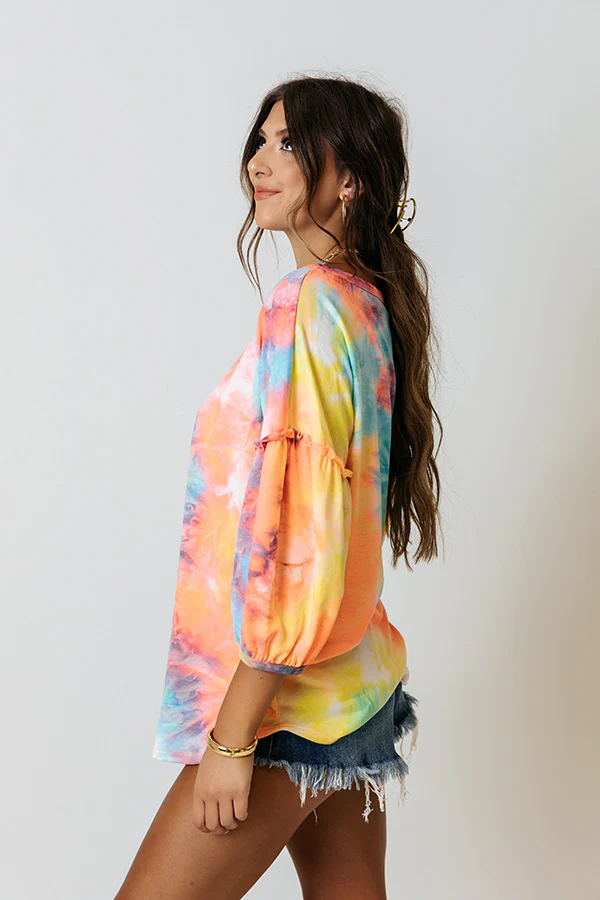 South Beach Party Tie Dye Top - Image 4