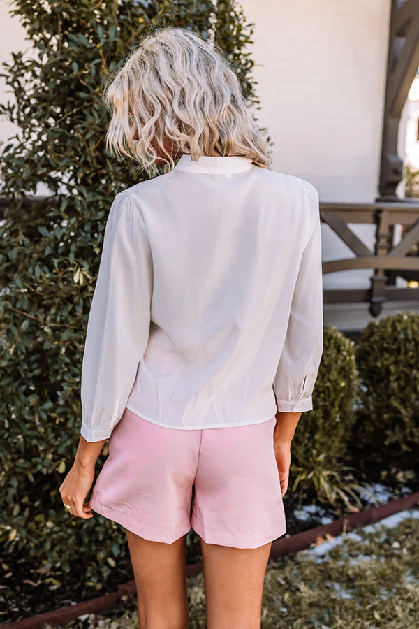 Spring Fling Shift Top In White - Image 5