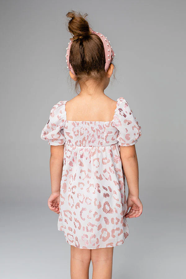 St. Tropez Time Children's Dress in Blush - Image 4