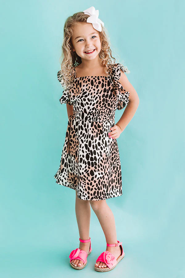 Star Of The Show Children's Cheetah Print Dress - Image 3