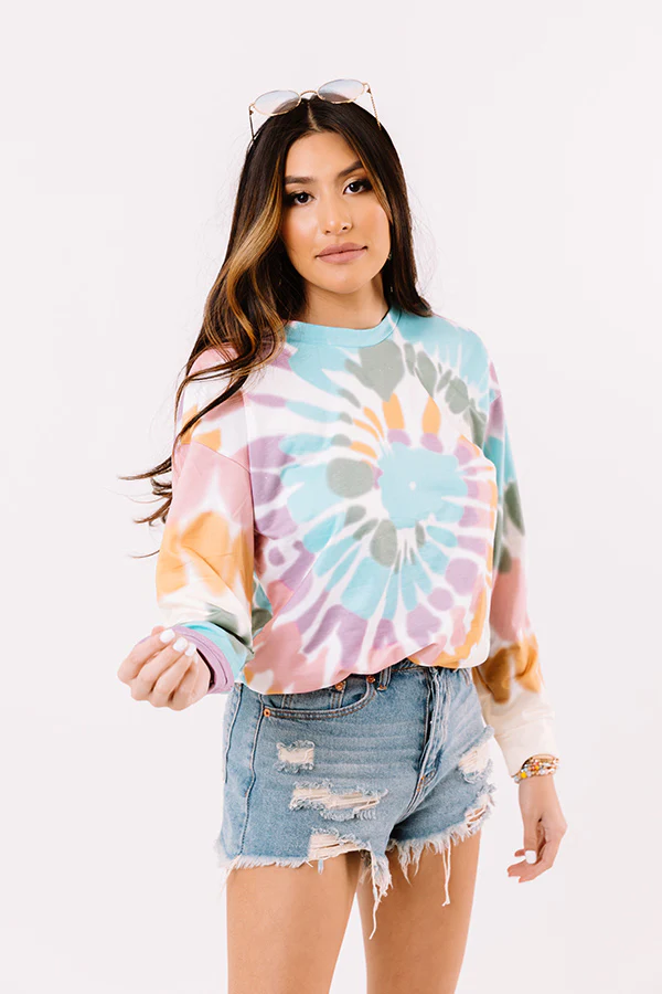 Stay Kind Tie Dye Sweater - Image 3