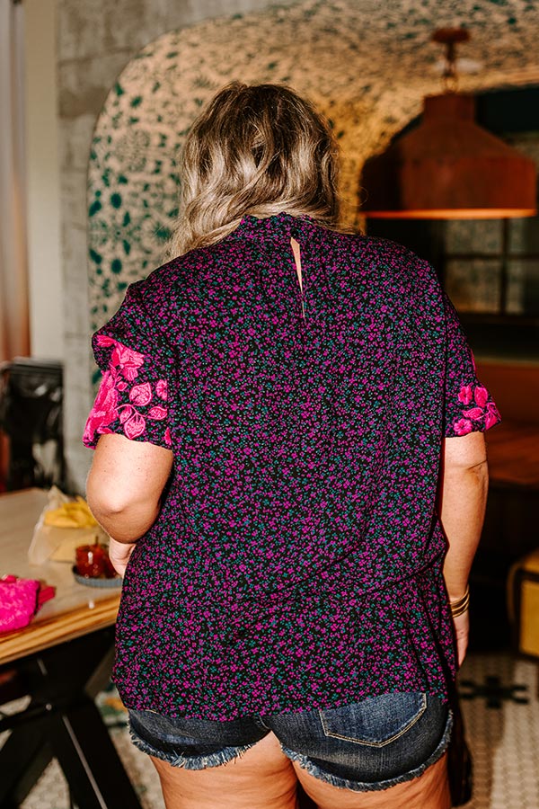 Stay Near Embroidered Shift Top Curves - Image 3
