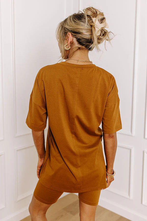 Stay Updated Shift Tee In Copper - Image 4