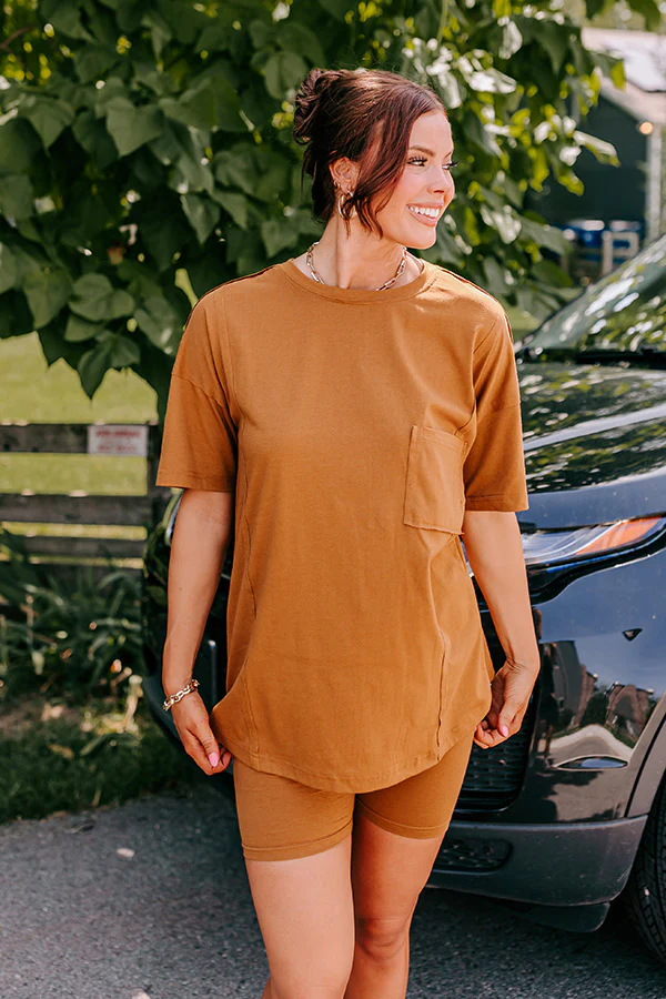 Stay Updated Shift Tee In Copper - Image 6
