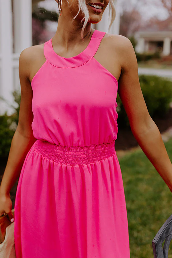 Staying Downtown Dress In Hot Pink - Image 5