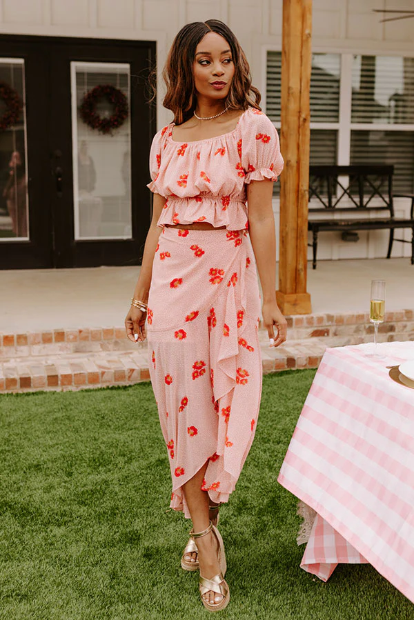 Stealing Hearts Floral Crop Top - Image 6