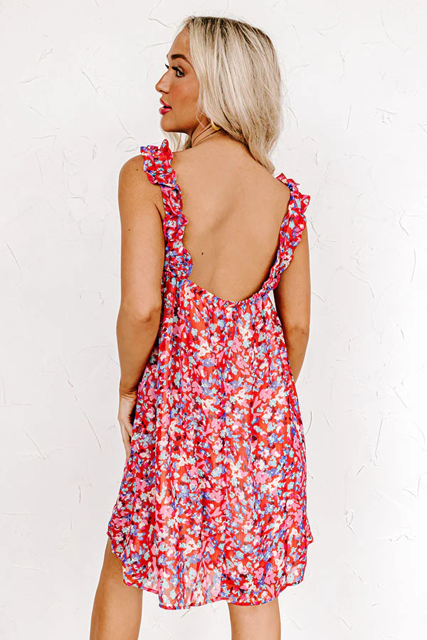 Stick Around Floral Shift Dress - Image 3