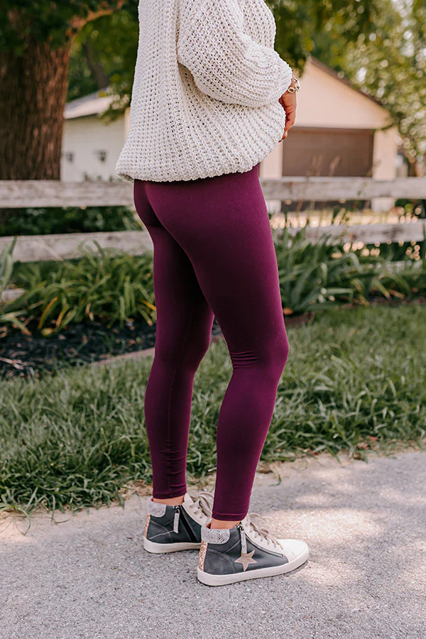 Strong Spirit High Waist Butter Soft Legging In Royal Plum - Image 3