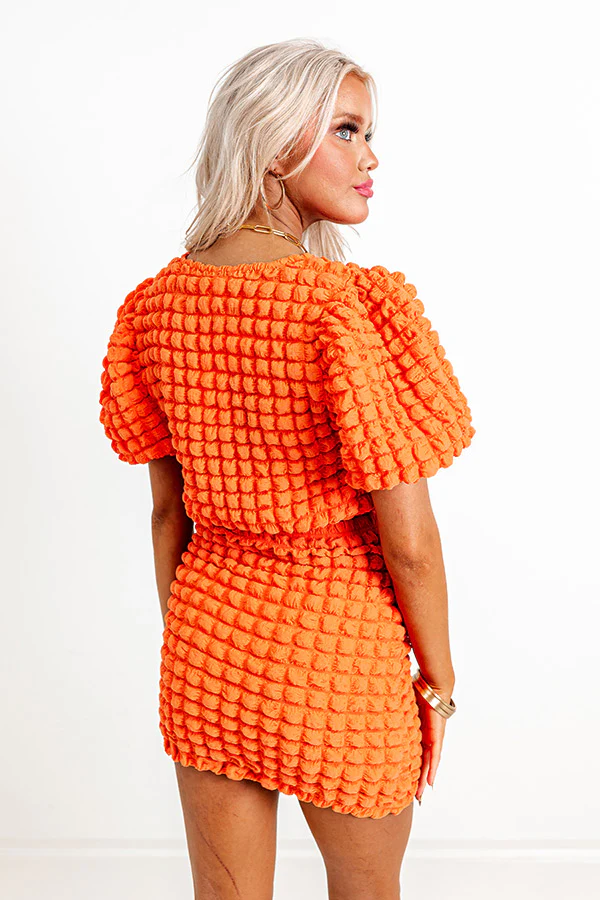 Stunning Vibes Crop Top In Orange - Image 3