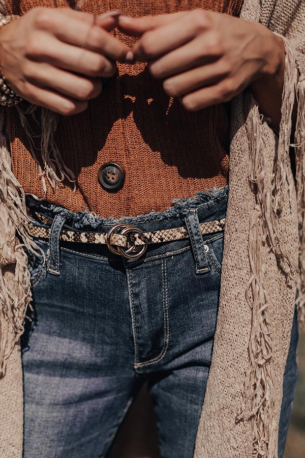 Style Profile Snake Print Belt - Image 2