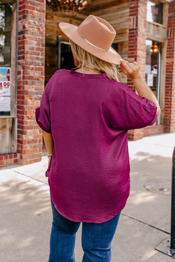 Stylish Setting Shift Top in Berry Curves - Image 4