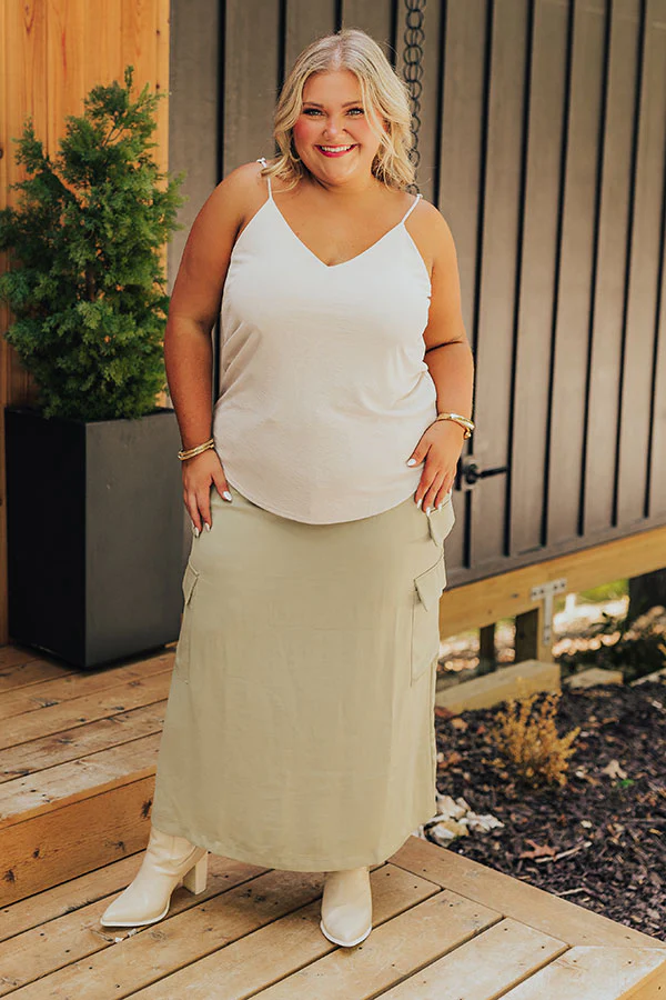 Stylish Vibes Shift Tank in Stone Curves - Image 5