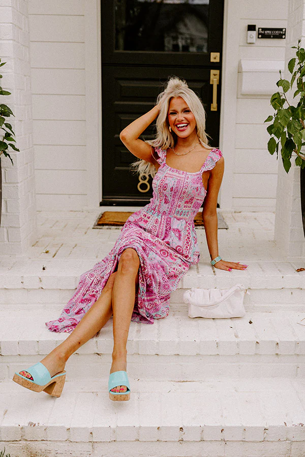 20-47 Sunny Delights Smocked Midi
