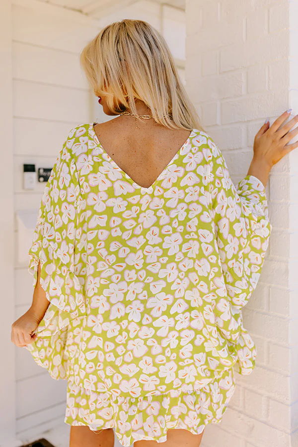 Sunshine Situation Shift Tunic in Lime Punch Curves - Image 3