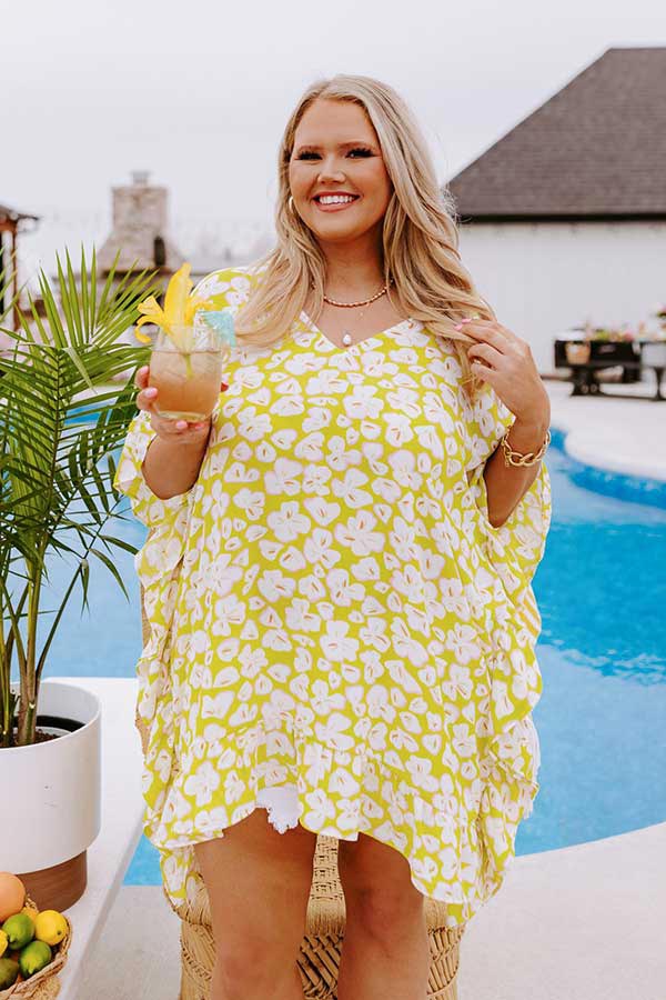 Sunshine Situation Shift Tunic in Lime Punch Curves - Image 6