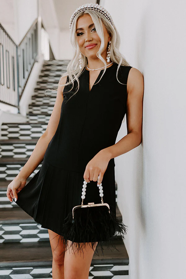 Sure And Steady Mini Dress In Black - Image 8