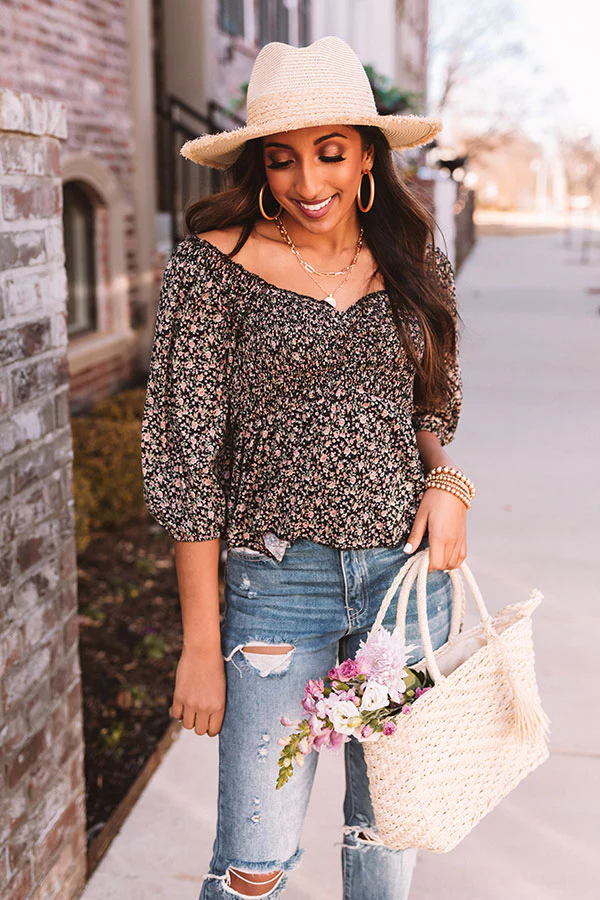 Sweet As Heaven Smocked Top In Pink - Image 6