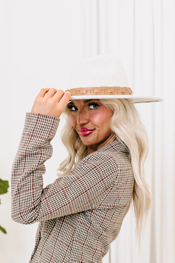 Sweet Charisma Felt Fedora In Birch - Image 8