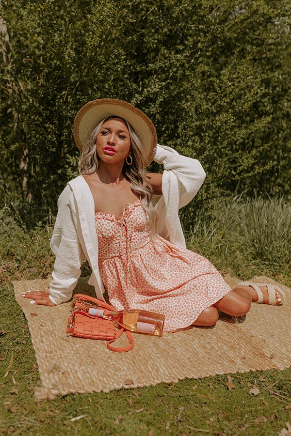 Sweet Darling Floral Babydoll Dress In Peach - Image 7