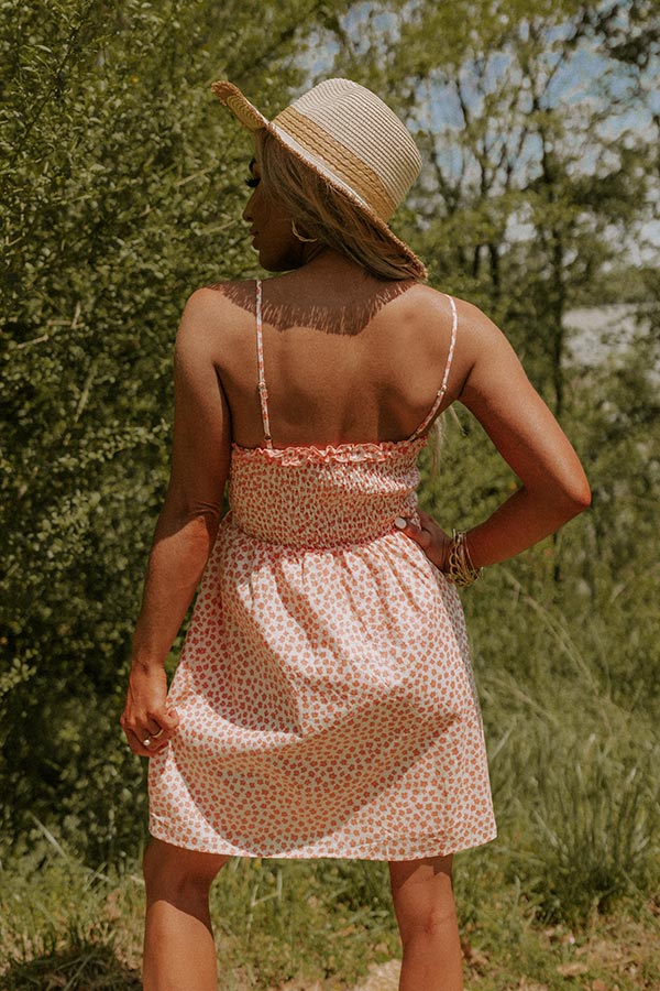 Sweet Darling Floral Babydoll Dress In Peach - Image 8