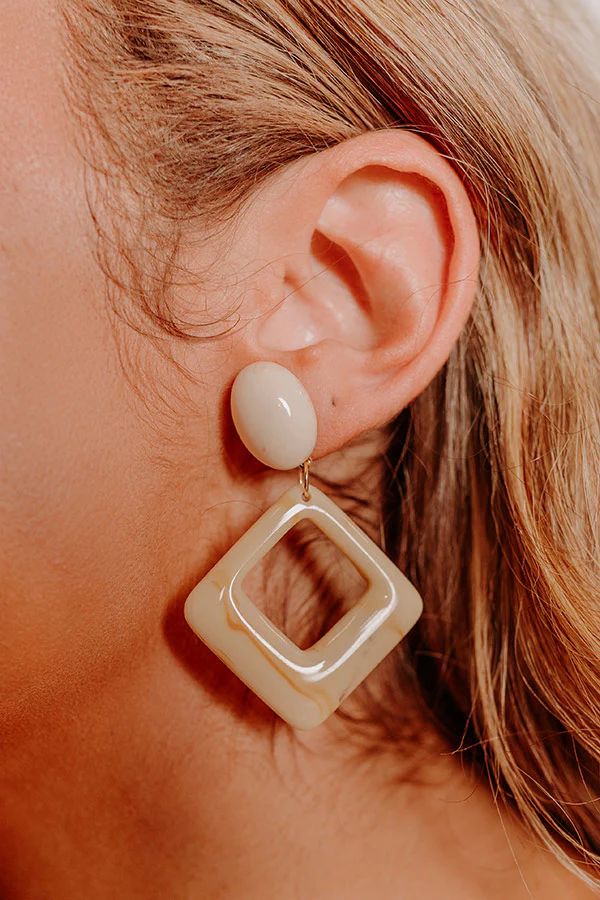 Sweet Stolen Moments Earrings In Cream - Image 2