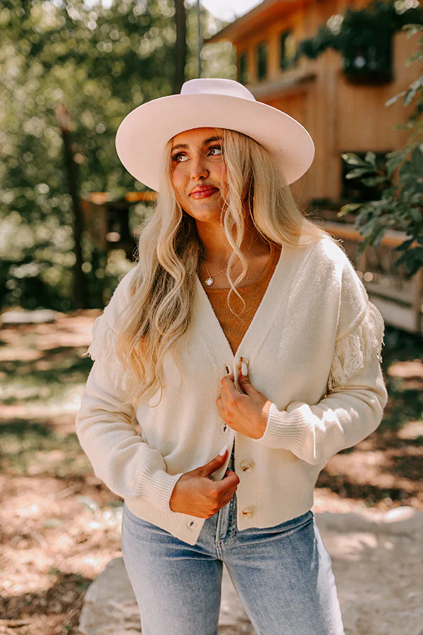 Sweet To Be Loved Cardigan In Cream - Image 4