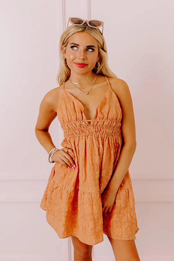 Sweeter Than Sunshine Babydoll Dress In Nectarine - Image 6