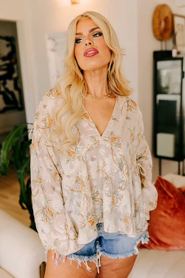 Sweetest Anticipation Floral Top Curves - Image 4