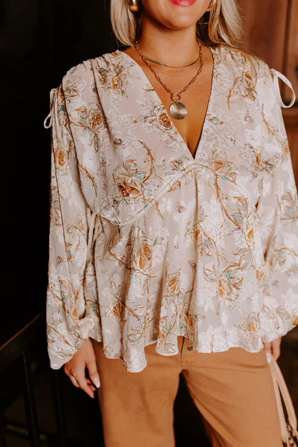 Sweetest Anticipation Floral Top Curves - Image 6