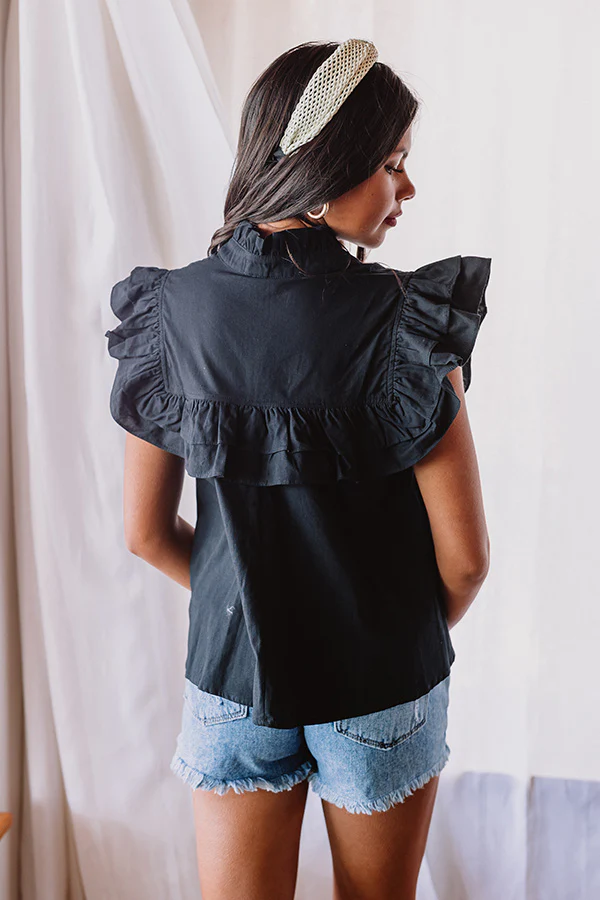 Sweetest Lullaby Top In Black - Image 5