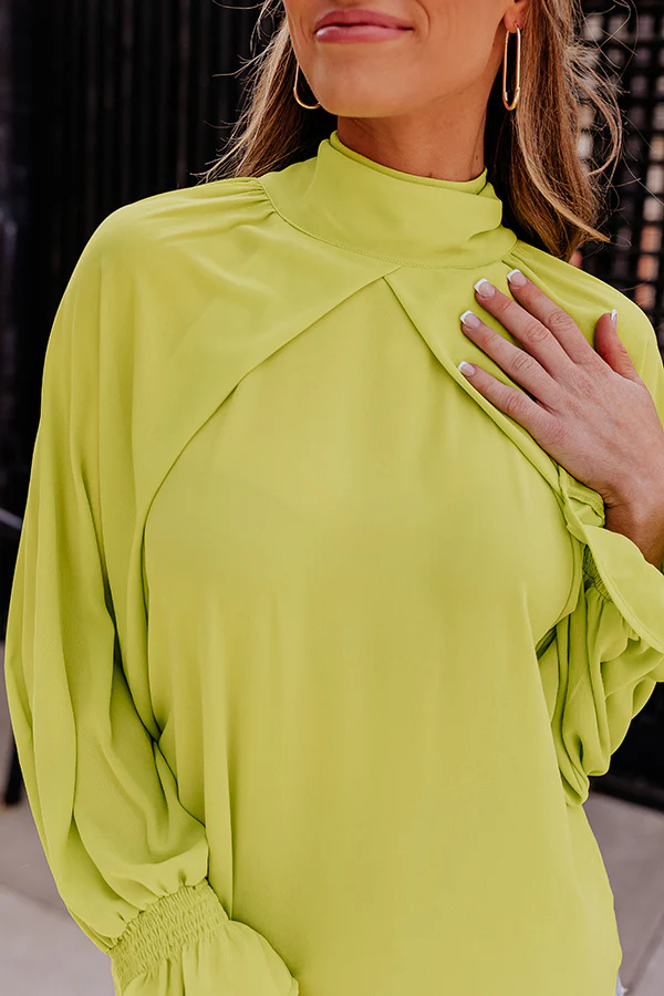 Sweetly Swaying Along Top In Lime Punch - Image 7