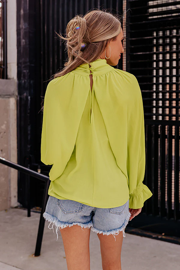Sweetly Swaying Along Top In Lime Punch - Image 9