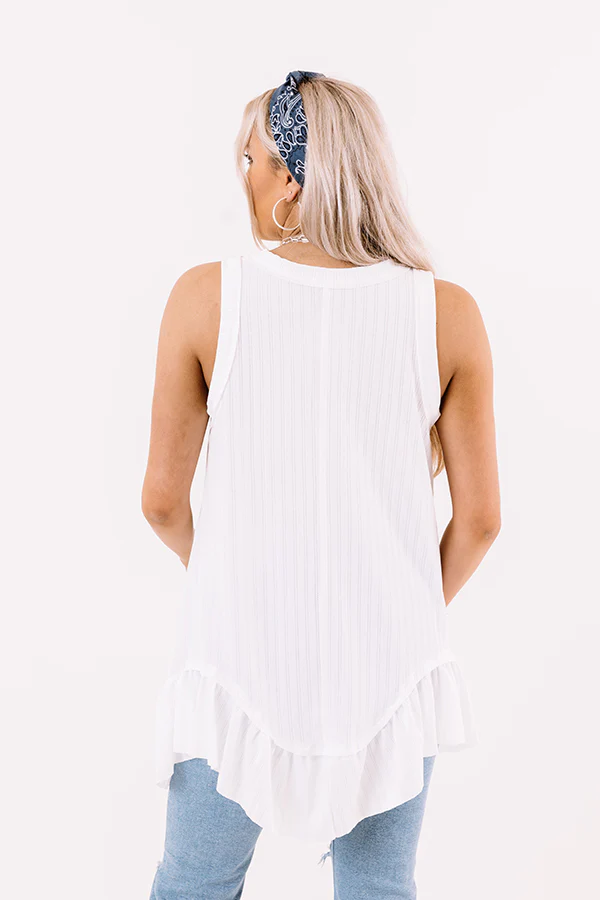 Tahiti Escape Shift Top In White - Image 4