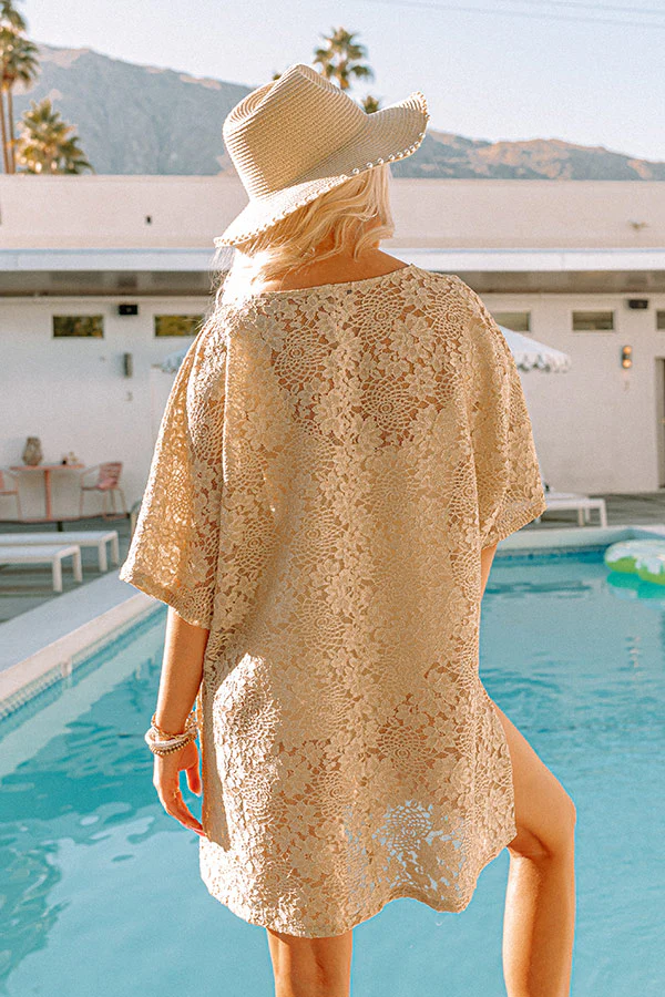 Take A Trip Lace Shift Tunic In Gold - Image 5
