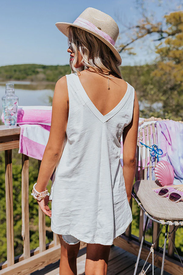 Tell The Truth Shift Tank In White - Image 4