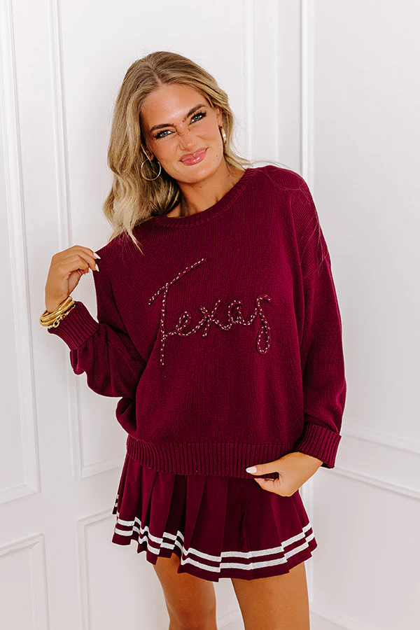 Texas Embellished Knit Sweater - Image 3