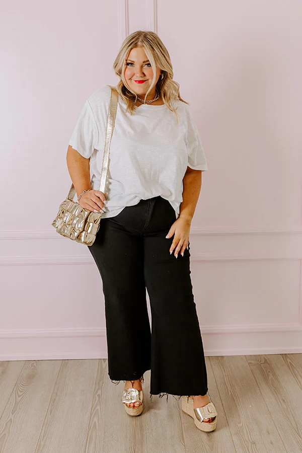 The Adriana High Waist Wide Leg Jean in Black Curves - Image 4