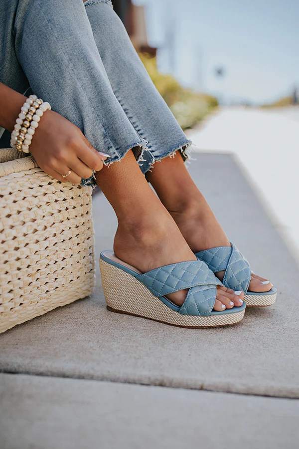 The Ammar Wedge In Ocean Blue - Image 5