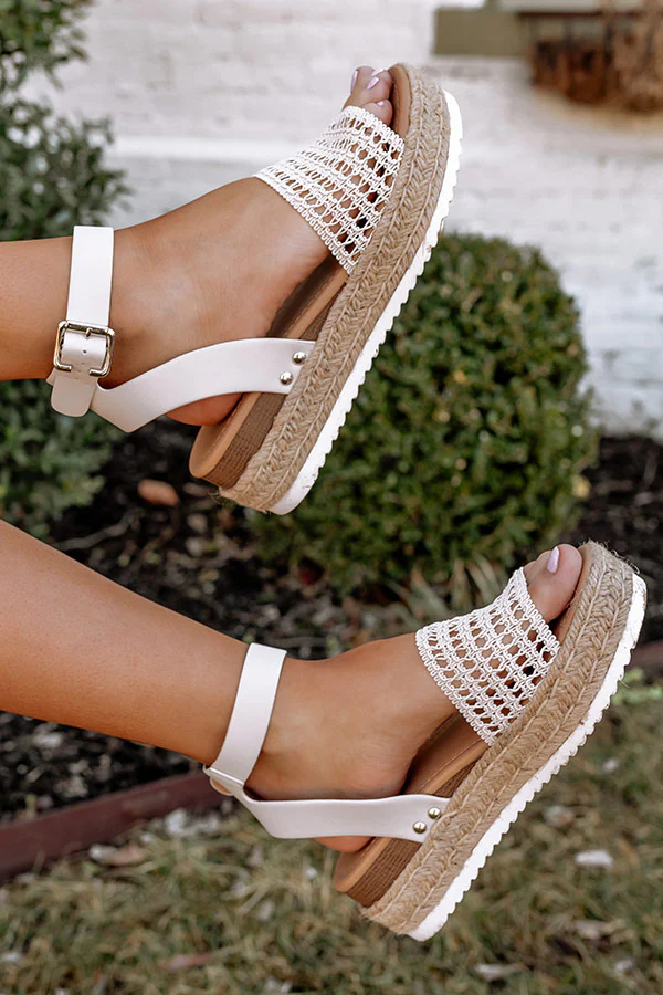 The Andria Espadrille In Stone