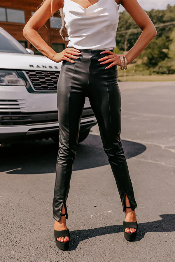 The Beebee High Waist Faux Leather Legging - Image 5