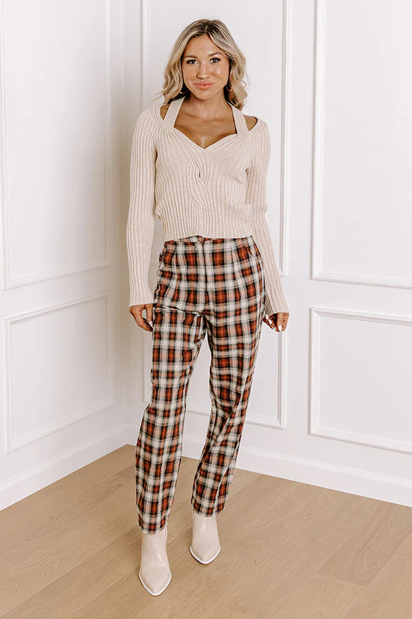 The Benton High Waist Plaid Pants - Image 5