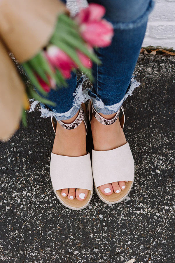 The Brighton Canvas Espadrille In Snake Print - Image 3
