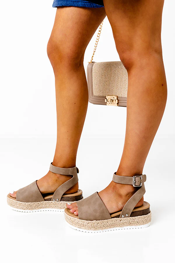 The Brighton Espadrille in Taupe - Image 4