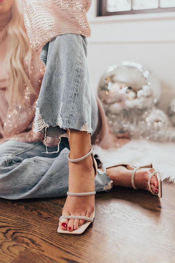 The Brooks Embellished Heel In Natural - Image 3