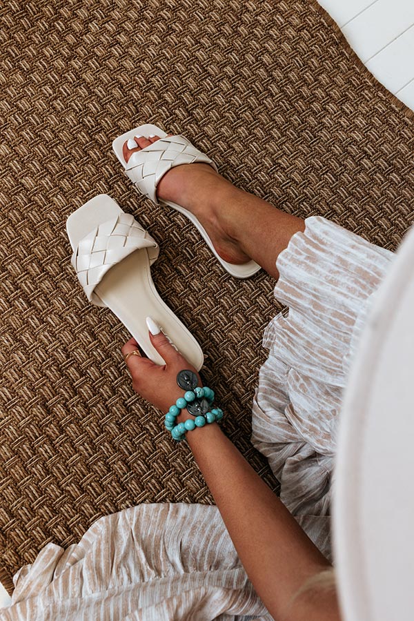 The Brynley Faux Leather Sandal In Stone - Image 2